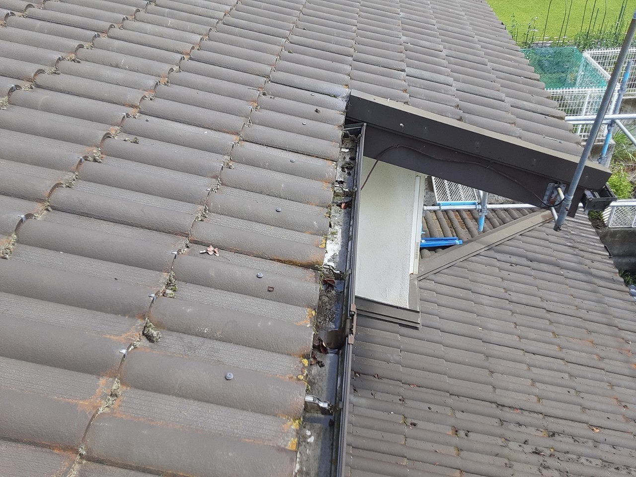 富士河口湖町雨樋清掃のあと